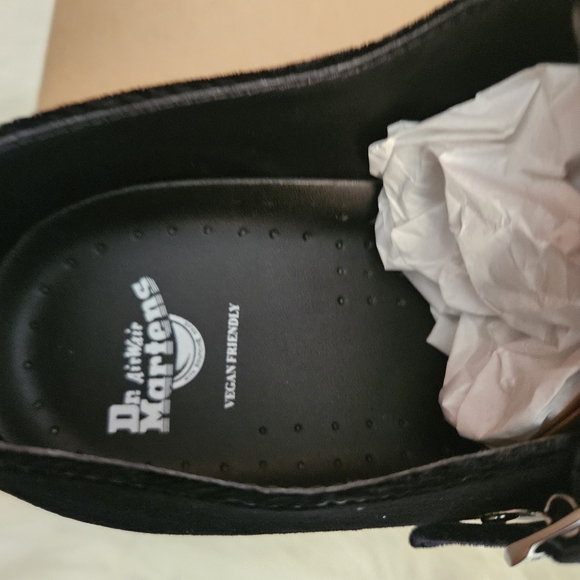 Dr. MARTENS WOMENS SHOES BLACK VELVET SIZE 11 - Picture 8 of 16